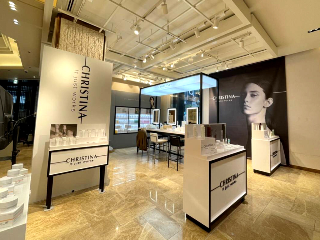 化粧品ブランド様の銀座三越1階ザステージでのPOPUPSHOP