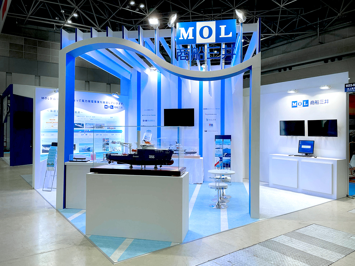 (株)商船三井様のスマートエネルギーWeek2021風力発電展のご出展ブース