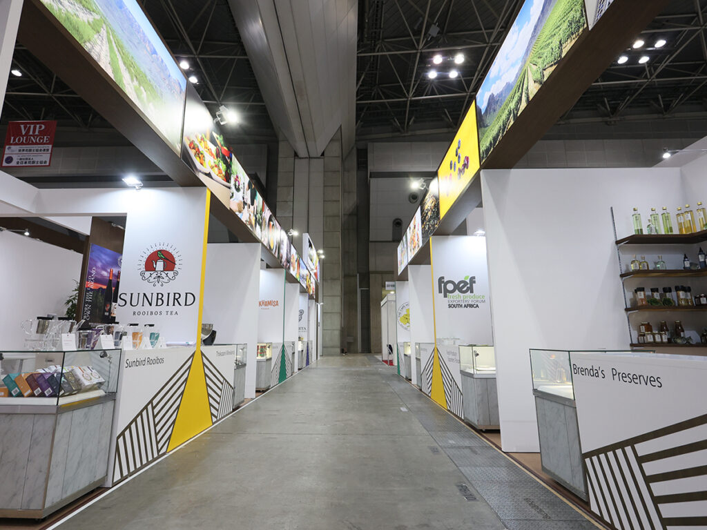 南アフリカ大使館様のFOODEX JAPAN2023 第48回 国際食品・飲料展ご出展ブース