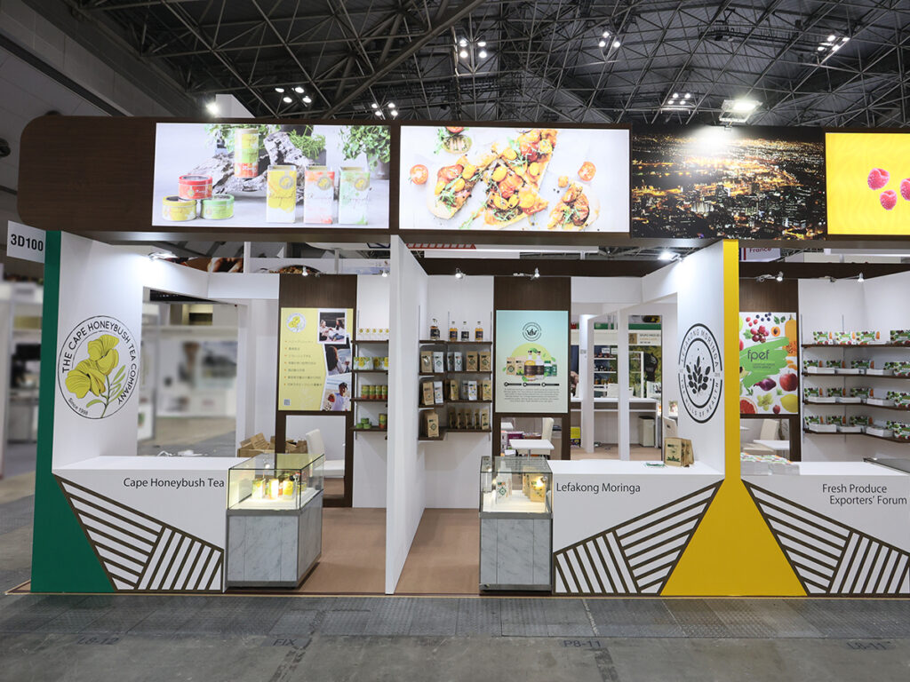 南アフリカ大使館様のFOODEX JAPAN2023 第48回 国際食品・飲料展ご出展ブース