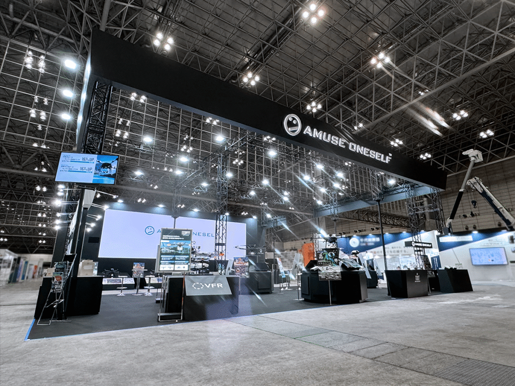 ㈱アミューズワンセルフ様のCSPI-EXPO2024　第6回建設・測量生産性向上展ご出展ブース
