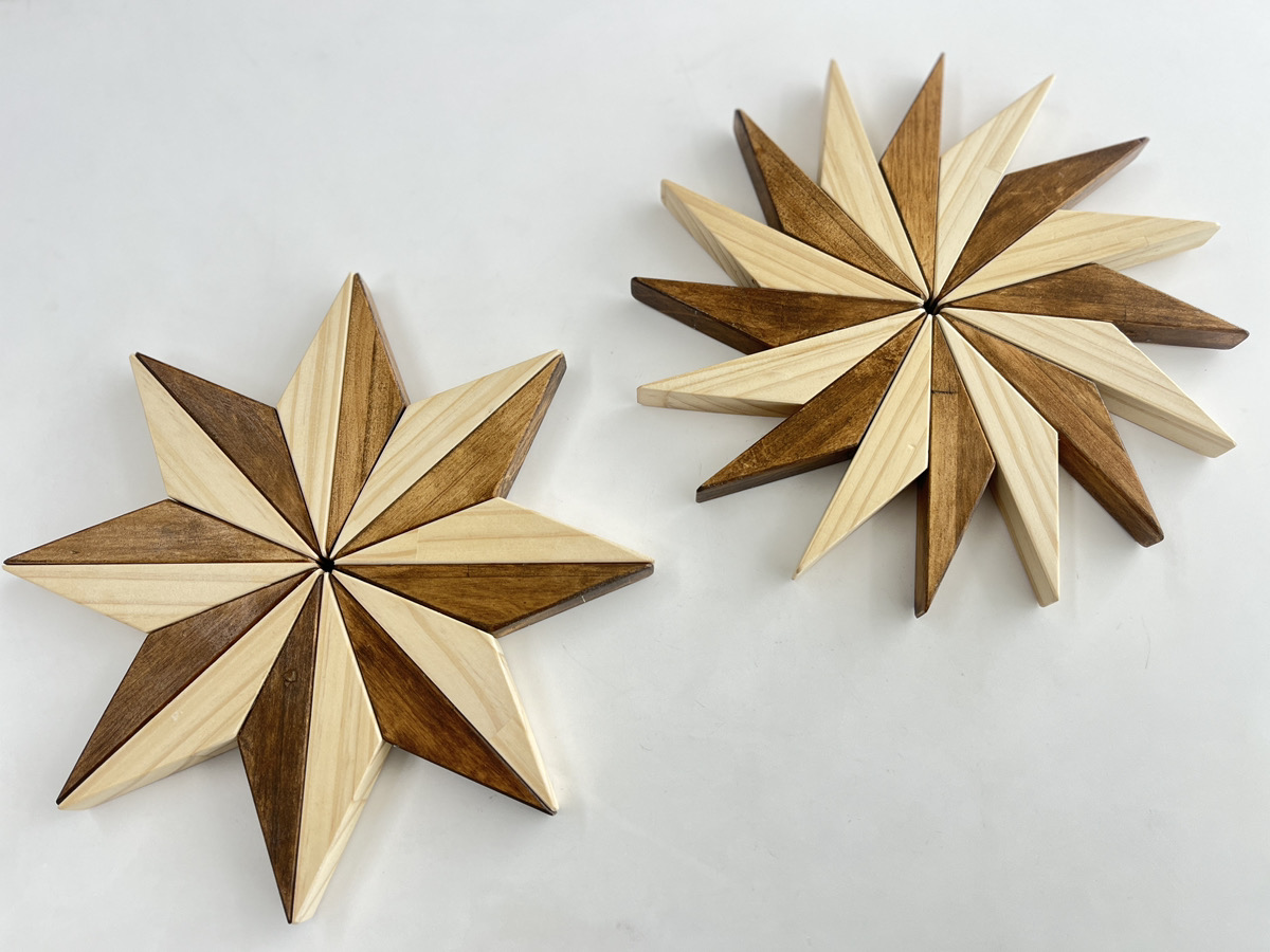 Xフォロワー5000人記念 プレゼントキャンペーンの木工鍋敷き