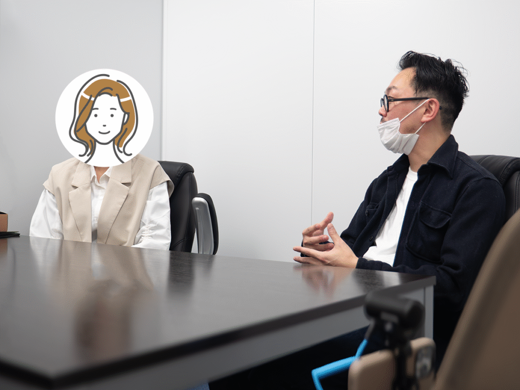 株式会社and to leap様とタック担当者のインタビュー・対談の様子